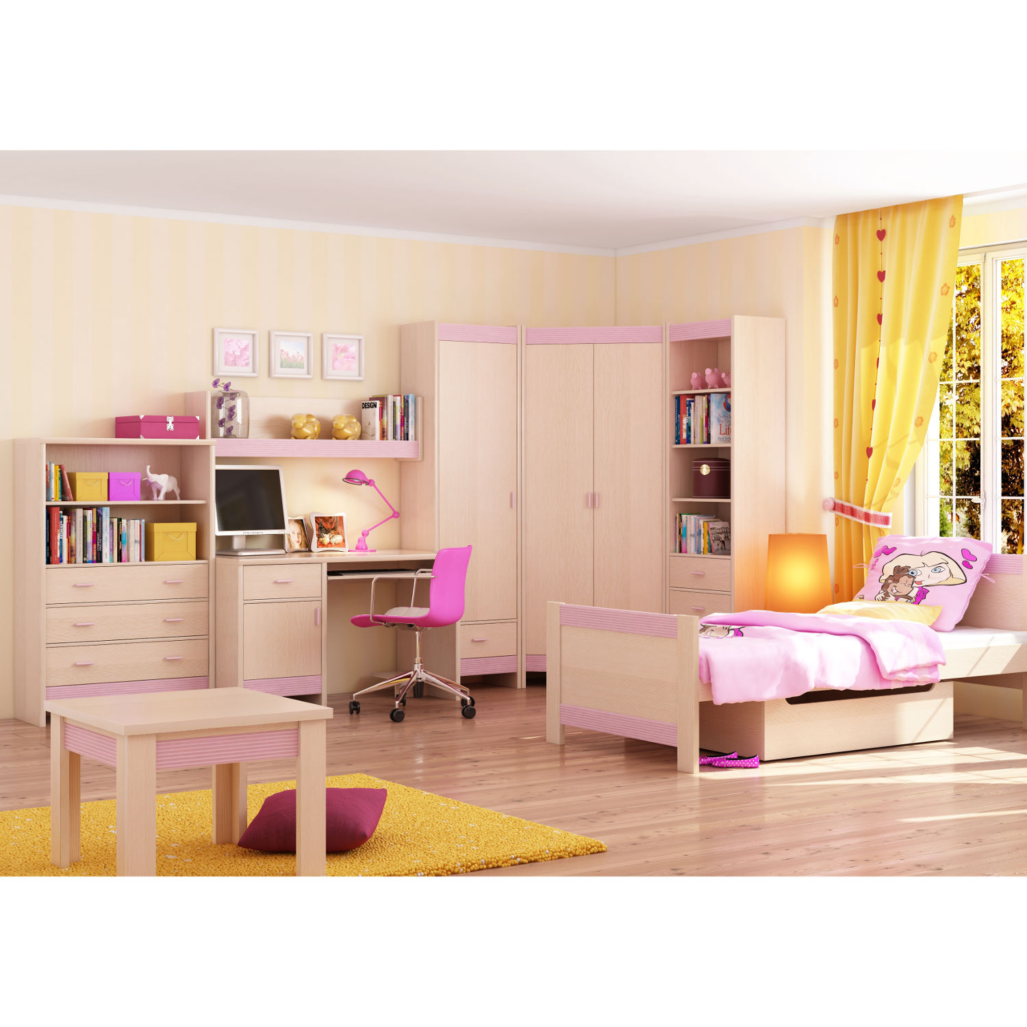Xavier Chest and Shelving Unit